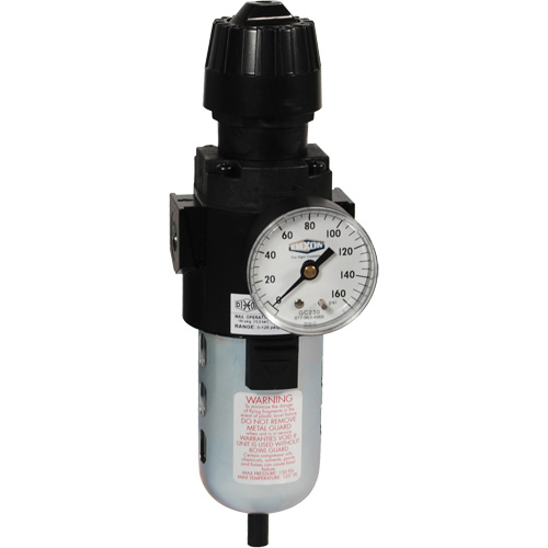 Wilkerson Compact Filter/Regulator, 1/2" NPT, 150 PSI Max. PSI, Standard Quali-T-Solutions