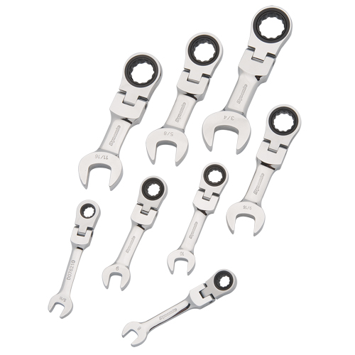 Stubby Wrench Set, Combination, 8 Pieces, Imperial Quali-T-Solutions