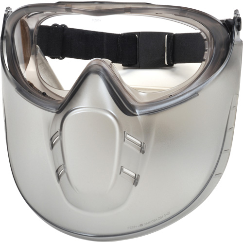 Lunettes de s&eacute;curit&eacute; Capstone Shield avec &eacute;cran facial amovible, Lentille Transparent, Antibu&eacute;e, Ventilation Directe/Ferm&eacute; Quali-T-Solutions