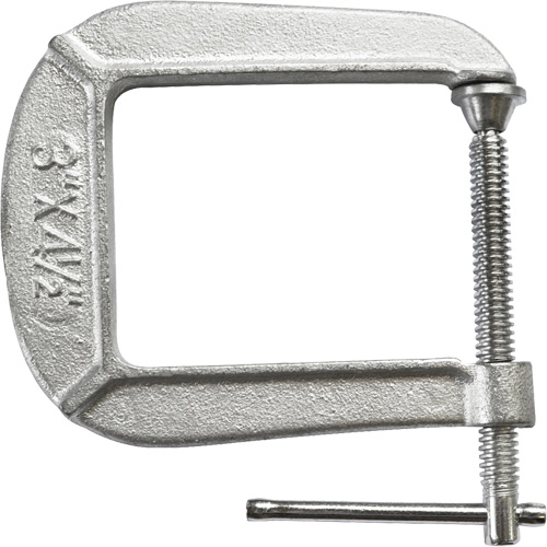 Serre-joint en C de s&eacute;rie l&eacute;g&egrave;re, Capacit&eacute; de 3" (76 mm), Profondeur de gorge de 4-1/2" (114 mm) Quali-T-Solutions