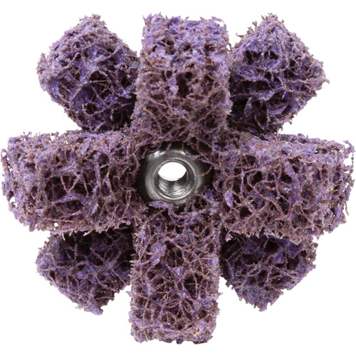 Scotch-Brite Cross Buff, BF-XB, 1-1/2" Dia., Medium Grit, Aluminum Oxide Quali-T-Solutions