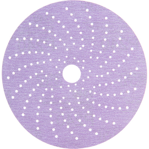 Hookit Purple Clean Sanding Disc, 6" Dia., P240 Grit, Aluminum Oxide, C-Weight Quali-T-Solutions