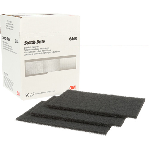 Tampon manuel pour travaux g&eacute;n&eacute;raux Scotch-Brite, Carbure de silicium, 6" x 9", Grain Ultra fin Quali-T-Solutions
