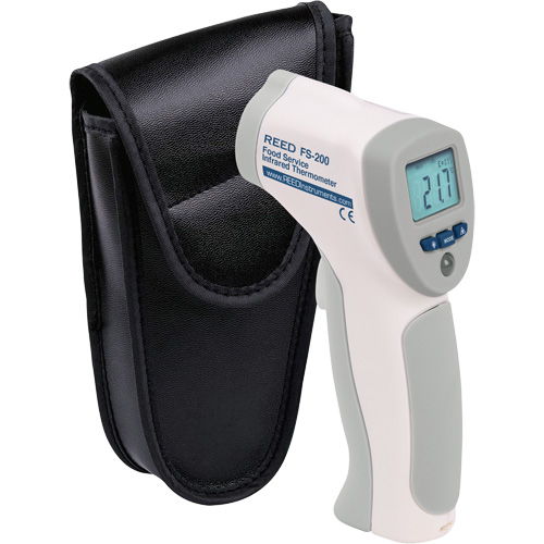 Food Service Infrared Thermometer, -4°- 392° F ( -20° - 200° C )/-58°- 4° F ( -50° - -20° C ), 8:1, Fixed Emmissivity Quali-T-Solutions