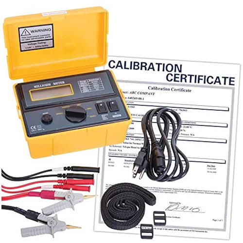 Milli-ohmm&egrave;tre 110 V avec certificat de calibration Quali-T-Solutions