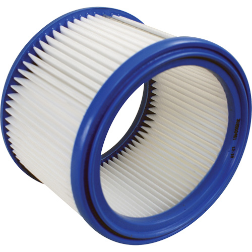 Filtre PET-Fleece de rechange pour aspirateur, Cartouche, Pour 7 gal. US Quali-T-Solutions