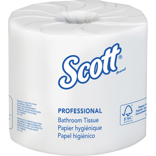 Papier hygi&eacute;nique Scott Essential, 2 Pli, 506 Feuilles/Rouleu, Longueur 169', Blanc Quali-T-Solutions