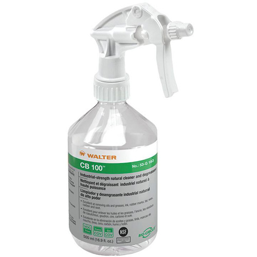 Pulv&eacute;risateur &agrave; main reremplissable vide pour CB 100, Ronde, 500 ml, Plastique Quali-T-Solutions