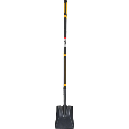 Pelle carr&eacute;e Pro, Fibre de verre, Lame Acier durci, Manche en Droit, Longueur 48" Quali-T-Solutions