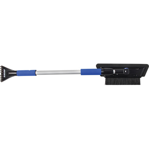 Brosse &agrave; neige, T&eacute;lescopique, lame Mousse de CAV/E, 48" Longueur, Noir/Bleu Quali-T-Solutions