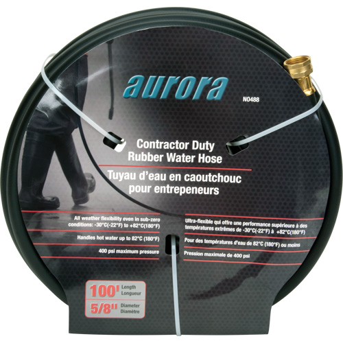 Contractor Duty Rubber Hose, Rubber, 5/8" dia. x 100' Quali-T-Solutions