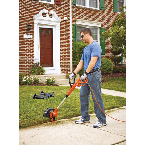 3-in-1 Compact Mower, Push Walk-Behind, Electric, 12" Cutting Width Quali-T-Solutions