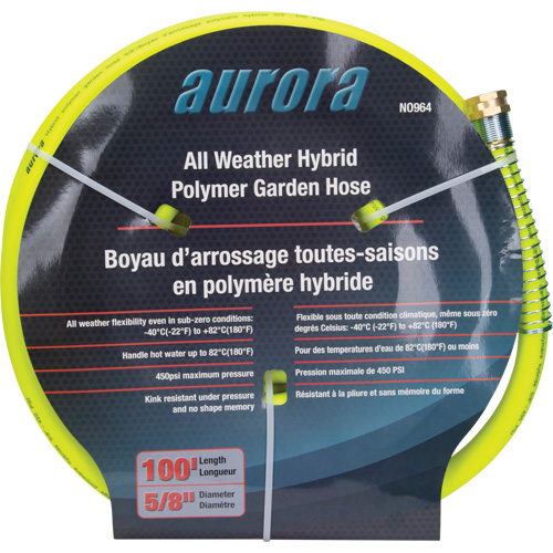 Tuyau de jardin hybride, Copolym&egrave;re, 5/8" dia x 100' Quali-T-Solutions