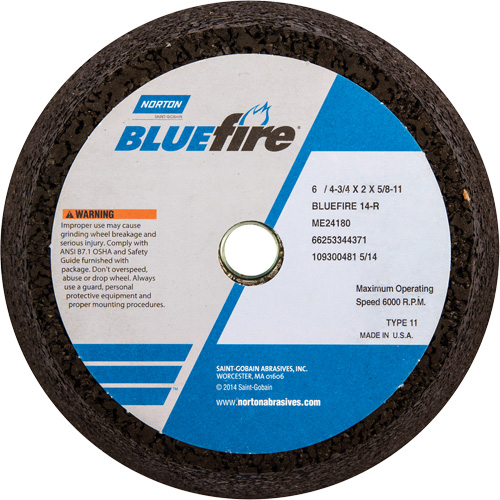 Disque &agrave; &eacute;barbage portatif non renforc&eacute; BlueFire Quali-T-Solutions