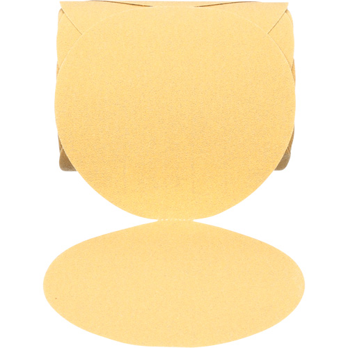 Disque abrasif dor&eacute; en rouleau 216U Stikit, 6" dia., Grain 80, Oxyde d'aluminium Quali-T-Solutions