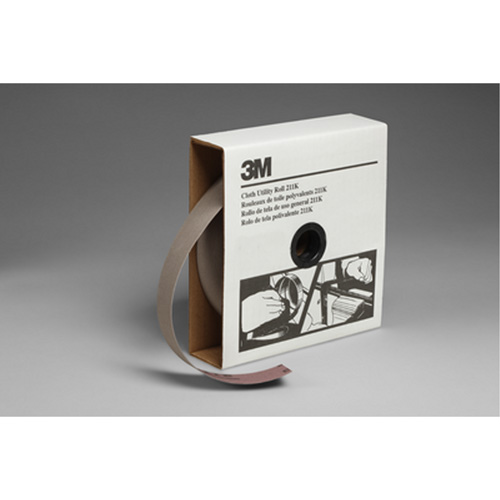 Utility Roll 211K, Aluminum Oxide, 1-1/2" W x 150' L, 220 Grit Quali-T-Solutions