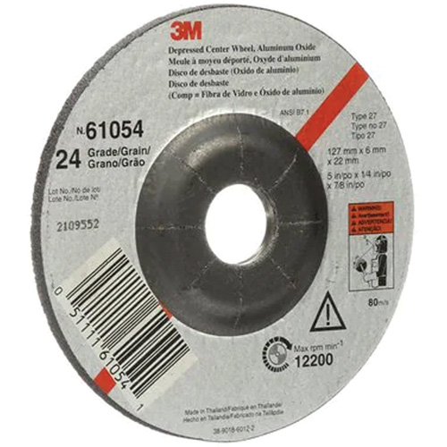 Depressed Centre Grinding Wheel, 5" x 27, Aluminum Oxide Quali-T-Solutions