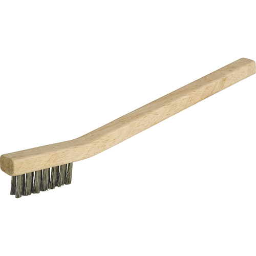 Small Cleaning Industrial-Duty Scratch Brush, Stainless Steel, 3 x 7 Wire Rows, 7-3/4" Long Quali-T-Solutions