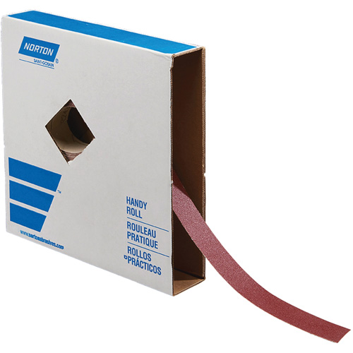 Rouleau de toile abrasive pour m&eacute;tal, Oxyde d'aluminium, 1-1/2" la x 150' lo, Grain 120 Quali-T-Solutions