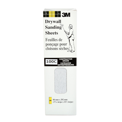 Feuille de placopl&acirc;tre frais&eacute;e Tri-M-Rite Fre-Cut, 11-1/4" x 3-5/16", Grain 100, Carbure de silicium Quali-T-Solutions