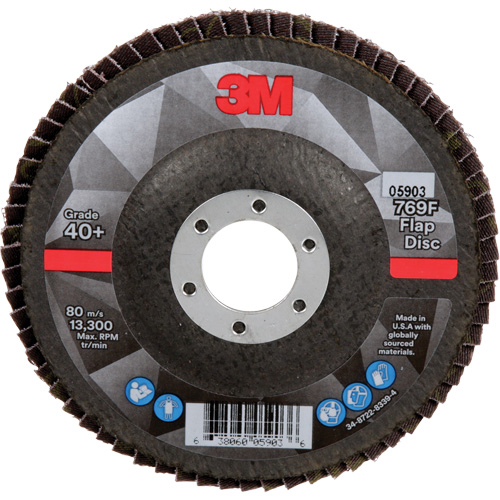 769F Quick Change Flap Disc, 4-1/2" x 7/8", Type 27, 40+ Grit, Ceramic Quali-T-Solutions