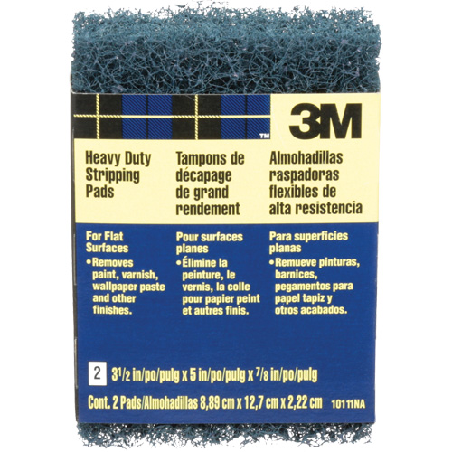 Heavy-Duty Stripping Pads, Aluminum Oxide, 3-1/2" x 5", Coarse Grit Quali-T-Solutions