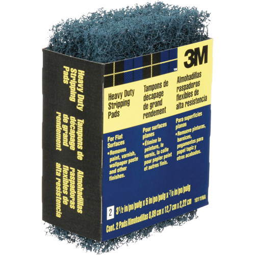 Heavy-Duty Stripping Pads, Aluminum Oxide, 3-1/2" x 5", Coarse Grit Quali-T-Solutions
