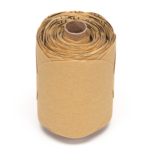 Stikit Gold Paper 216U Disc Roll, Aluminum Oxide, 5" W x 52' L, P100 Grit Quali-T-Solutions