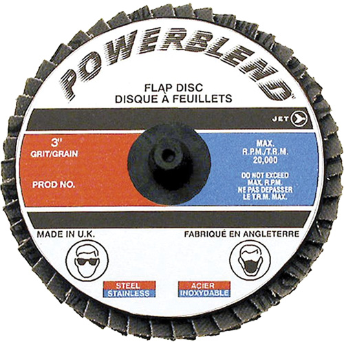 Powerblend Roll-On Flap Disc, 2" x Z40 Grit Quali-T-Solutions