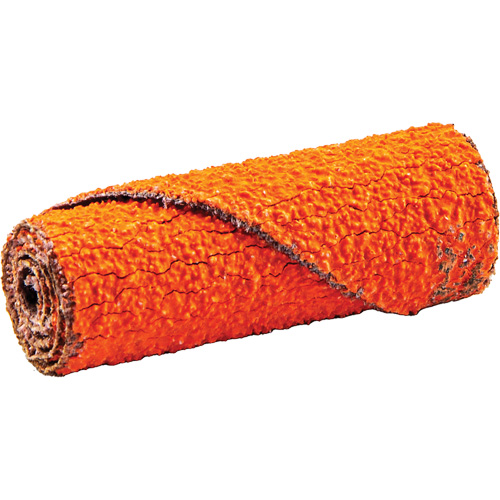 Cartouche de ruban abrasif en rouleau, 60 Grain, 1/2" dia., C&eacute;ramique d'alumine, 1-1/2" lo, 1/8" Dimension de l'arbre Quali-T-Solutions