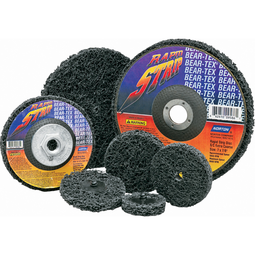 Bear-Tex Rapid Strip Wheels, 4" Dia. x 1/2" W, 1/4" Arbor Quali-T-Solutions