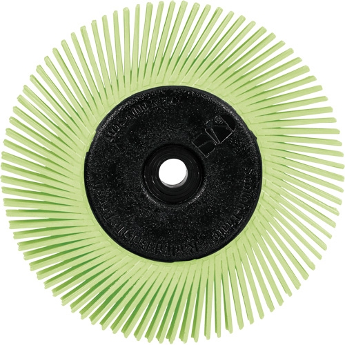 Scotch-Brite Type A Precision Radial Bristle Brush PN-RB with Adapter, Ceramic, 50+ Grit, 6" Dia. Quali-T-Solutions