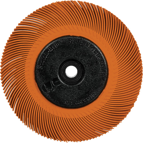 Scotch-Brite Type C Precision Radial Bristle Brush PN-RB with Flange, Ceramic, 80+ Grit, 7-5/8" Dia. Quali-T-Solutions