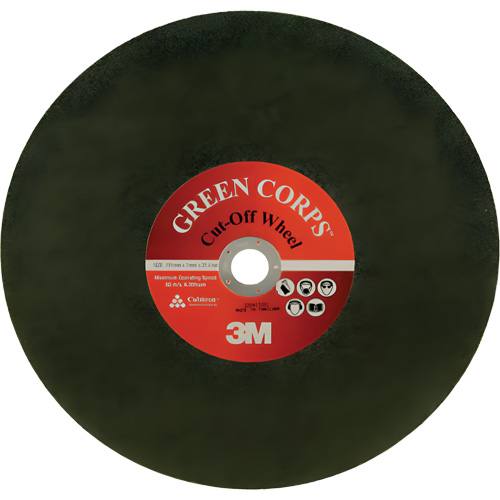Disque &agrave; tronçonner Green Corps, 13-9/10" x 0,118", Arbre de 1", C&eacute;ramique, 20 000 Tr/min Quali-T-Solutions