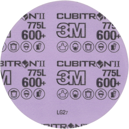 Disque en pellicule Cubitron II Hookit, dia 5", Grain 600+, C&eacute;ramique, 3 mil Quali-T-Solutions