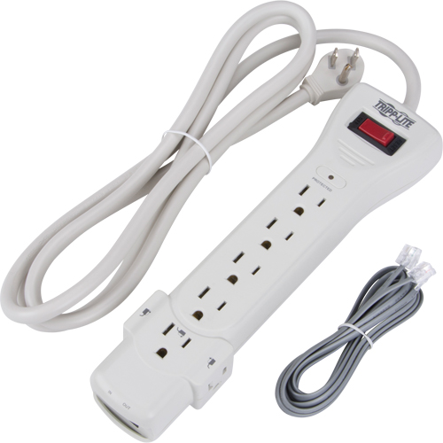 Limiteurs de surtension Protect-It, 7 Prises, 1080 J, 1800 W, Cordon 6' Quali-T-Solutions