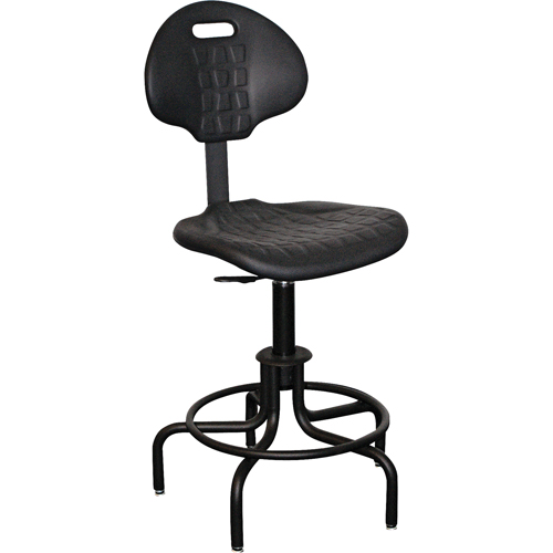 6000 Series Stool with Back, Stationary, Adjustable Height, 250 lbs. Capacity Quali-T-Solutions