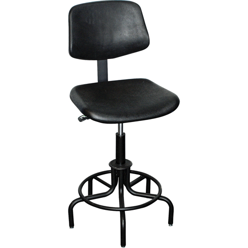 6000 Series Stool with Back, Stationary, Adjustable Height, 250 lbs. Capacity Quali-T-Solutions