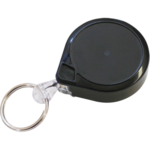 Anneaux &agrave; cl&eacute;s r&eacute;tractables Mini-Bak, Plastique, C&acirc;ble 36", Fixation Agrafe de ceinture Quali-T-Solutions