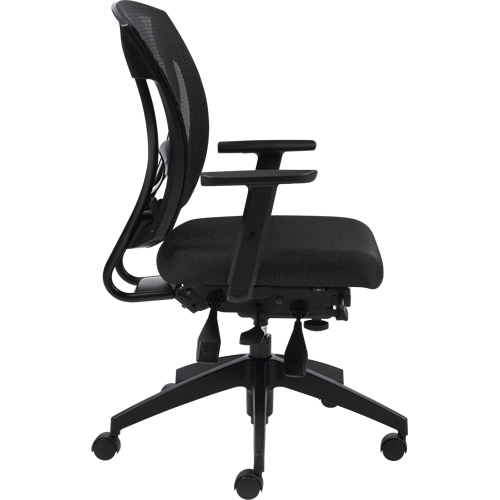 Chaises &agrave; bras Multi-Tilter, Tissu, Charbon, Capacit&eacute; 300 lb Quali-T-Solutions