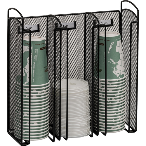 Organisateur Onyx pour verres et couvercles Quali-T-Solutions