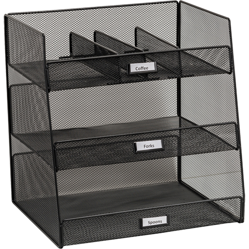 Organisateur Onyx de fournitures de salle de repos Quali-T-Solutions