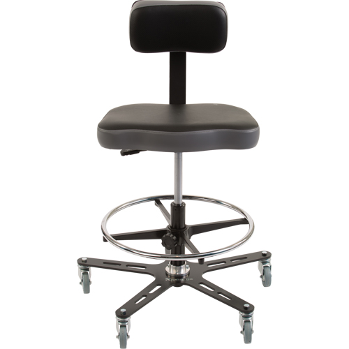 Chaise ergonomique industrielle TF160, Mobile, Ajustable Hauteur, Capacit&eacute; 300 lb Quali-T-Solutions