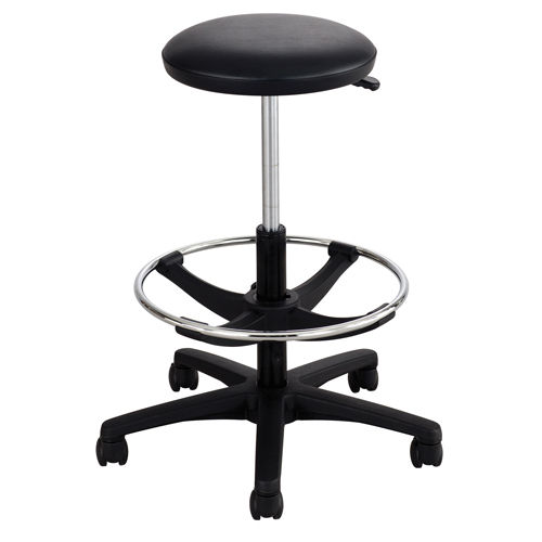 Extended-Height Stool, Drafting, Adjustable Height, 250 lbs. Capacity Quali-T-Solutions