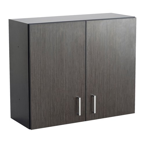Armoire modulaire murale, 30" h x 36" la x 15" p, 1 tablettes, M&eacute;lamine, Nuit d'Asie/noir Quali-T-Solutions