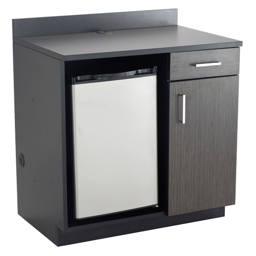 Modular Cabinet, Melamine, 39" H x 36" W x 25" D, Asian Night/Black Quali-T-Solutions
