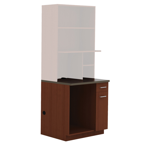Modular Cabinet, Melamine, 39" H x 36" W x 25" D, Mahogany Quali-T-Solutions