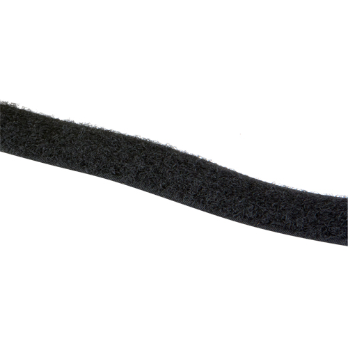 Ruban d'attaches, Boucle, 25 vg x 1", Cousu, Noir Quali-T-Solutions