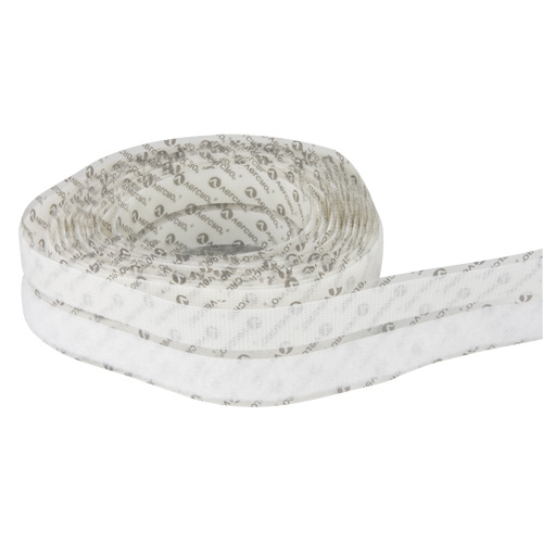 Attache, Boucle et crochet, 15' x 3/4", Adh&eacute;sif, Blanc Quali-T-Solutions