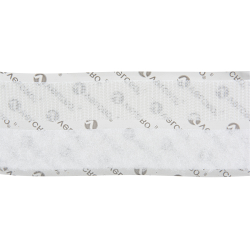 Attache, Boucle et crochet, 15' x 3/4", Adh&eacute;sif, Blanc Quali-T-Solutions
